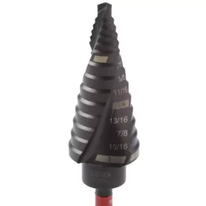 Milwaukee 1/8 in. - 1 in. #8 Shockwave Impact Duty Titanium Step Bit