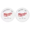 Milwaukee 10 in. x 40-Tooth and 60-Tooth Circular Saw Blades (2-Pack)