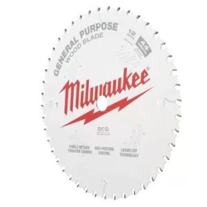 Milwaukee 12 in. x 44-Tooth General Purpose Circular Saw Blade