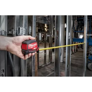 Milwaukee 16 ft. x 1.3 in. Wide Blade Magnetic Tape Measure with 17 ft. Reach