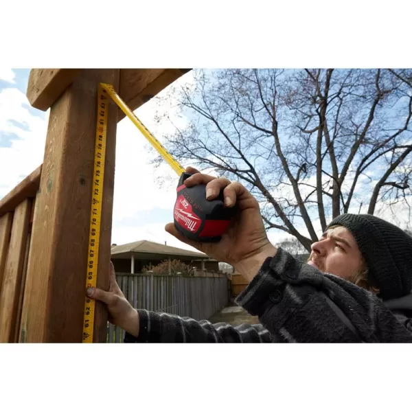 Milwaukee 25 ft. x 1.3 in. Wide Blade Tape Measure with 17 ft. Reach