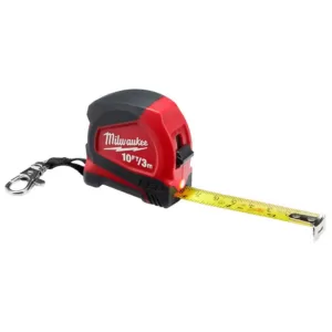 Milwaukee 10 ft. Keychain Tape Measure with LED Light