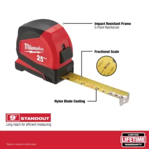 Milwaukee 12 ft. Compact Tape Measure