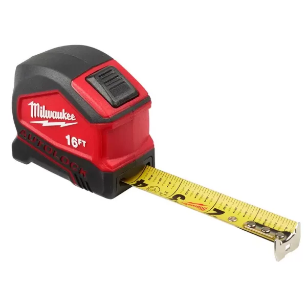 Milwaukee 16 ft. Compact Auto Lock Tape Measure