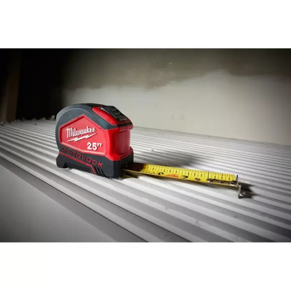 Milwaukee 25 ft. Compact Auto Lock Tape Measure