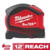 Milwaukee 8m/26 ft. Compact Auto Lock Tape Measure