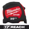 Milwaukee 35 ft. x 1.3 in. Gen II STUD Tape Measure with 17 ft. Reach