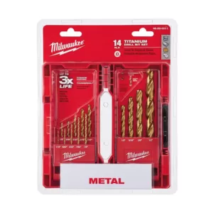 Milwaukee Titanium Drill Bit Set (14-Piece)