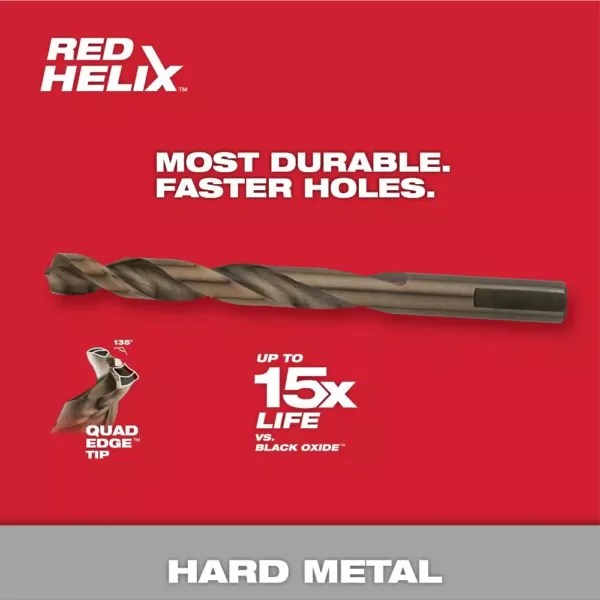 Milwaukee 7/32 in. Cobalt Red Helix Twist Drill Bit