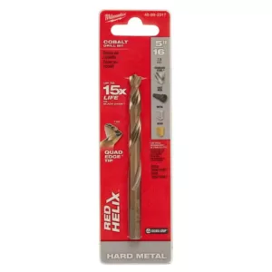 Milwaukee 5/16 in. Thunderbolt Cobalt Twist Drill Bit