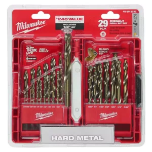 Milwaukee Cobalt Red Helix Drill Bit Set for Drill Drivers (29-Piece)