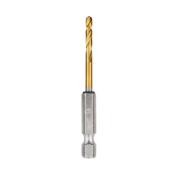 Milwaukee SHOCKWAVE 1/8 in. Titanium Twist Drill Bit (2-Pack)