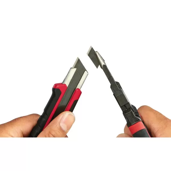 Milwaukee 18 mm Snap-Off Knife with Metal Lock and Precision Cut Blade