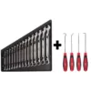 Milwaukee Combination Metric Wrench Mechanics Tool Set & Hook and Pick Set (19-Piece)