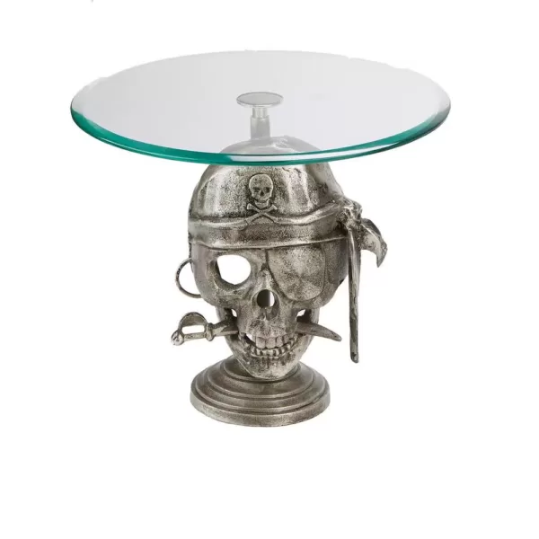 Mind Reader 21 in. Tier Silver Metal Cake Stand Party Cake Display, Cupcake Display