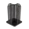 Mind Reader Cup and Lid Carousel Holder Organizer, Cup Dispenser Black Metal Mesh