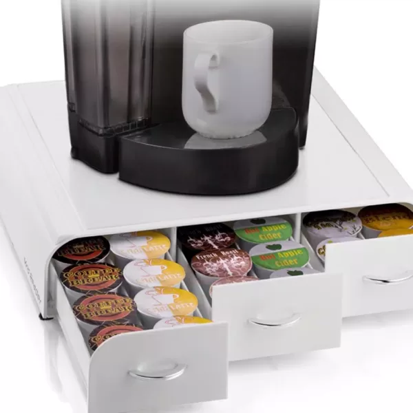 Mind Reader Anchor 36-Capacity White K-Cup Storage Drawer