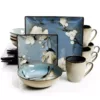 GIBSON elite Bloomington 16-Piece Casual Miscellaneous Stoneware Dinnerware Set (Service for 4)