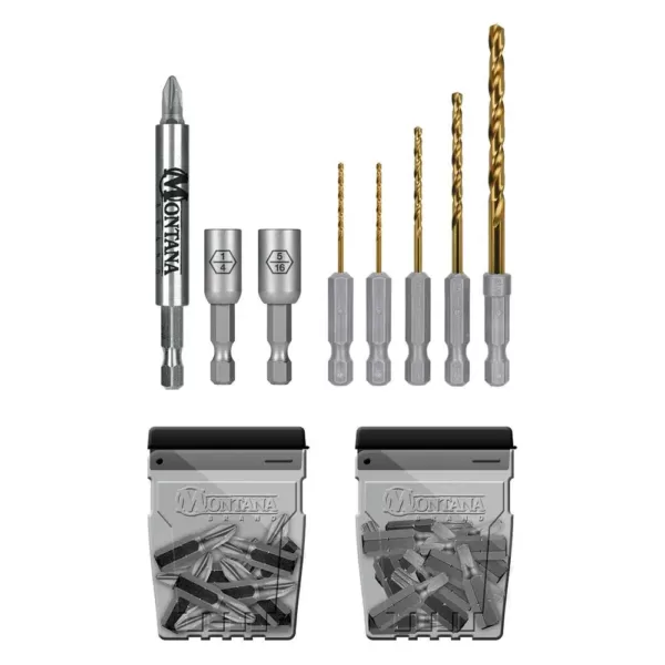 Montana Brand Titanium Drill and Drive Set (39-Piece)