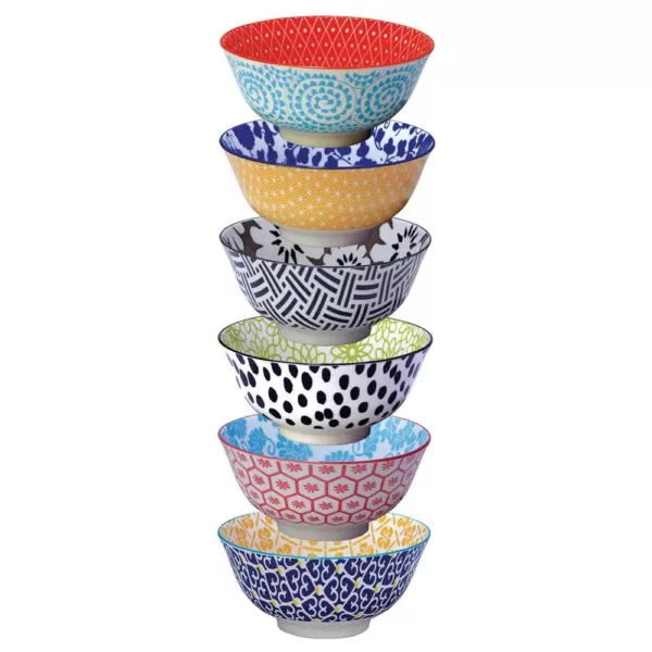 Certified International Chelsea Multi-color Bowls (Set of 6)