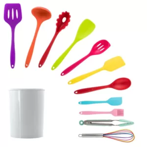 MegaChef Mulit-Color Silicone Cooking Utensils (Set of 12)