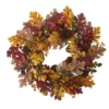 Nearly Natural 24 in. Oak Leaf, Acorn and Pine Wreath