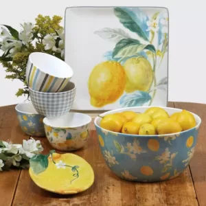 Certified International Multi-Colored 144 oz. Citron Serving Bowl