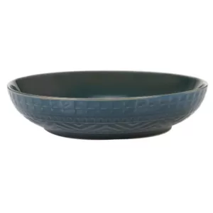 Certified International Multi-Colored 128 oz. Aztec Teal Serving Bowl