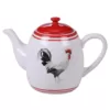 Certified International Homestead Rooster 4-Cup Multi-Colored Teapot