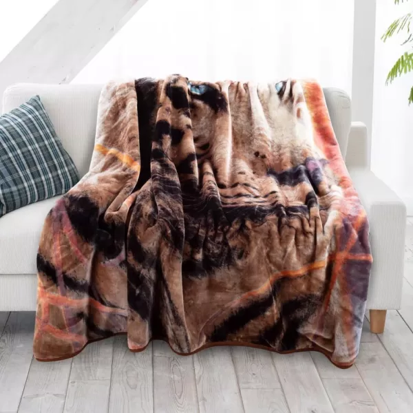 Lavish Home Multicolored Wildlife Throw Blanket