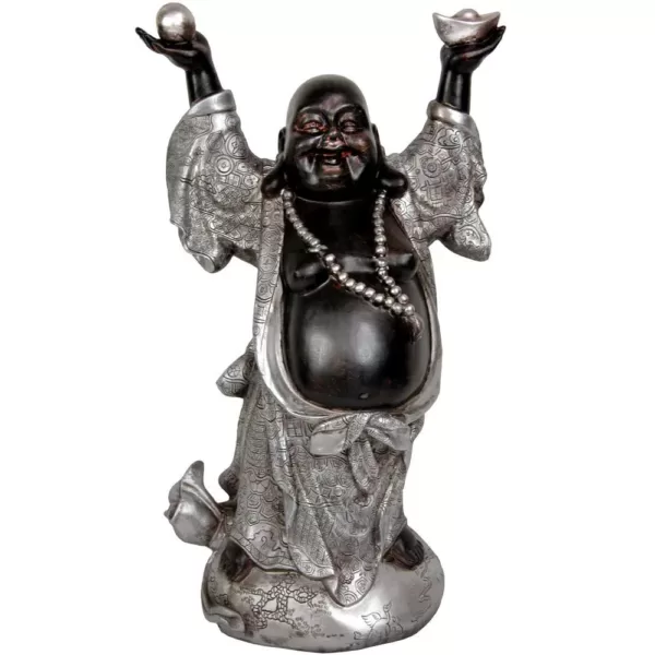 Oriental Furniture Oriental Furniture 17 in. Standing Prosperity Buddha Decorative Statue