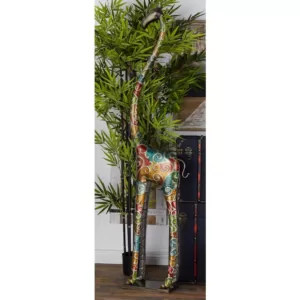 LITTON LANE Stylized Giraffe Metal Sculpture