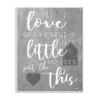 Stupell Industries 10 in. x 15 in. "Love Grows Best in Little Houses" by Daphne Polselli Printed Wood Wall Art