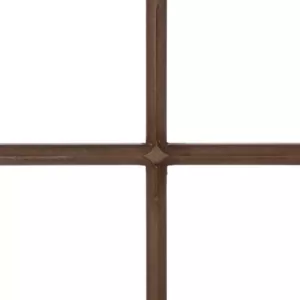 Glitzhome 18 in. Dia Boxwood Wreath with 28 in. H Wooden Window Frame