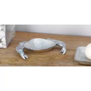 LITTON LANE Decorative Aluminum Crab-shaped Tray (3-Pack)