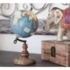 LITTON LANE 10 in. x 5 in. New Traditional Decorative Globe in Multi Colors