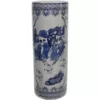 Oriental Furniture Oriental Furniture 23.5 in. Porcelain Decorative Vase in Blue