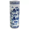 Oriental Furniture Oriental Furniture 23.5 in. Porcelain Decorative Vase in Blue