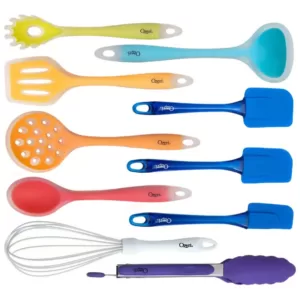 Ozeri 11-Piece All-In-One Silicone Utensil Set in Multicolor