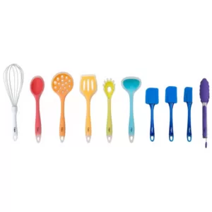 Ozeri 11-Piece All-In-One Silicone Utensil Set in Multicolor