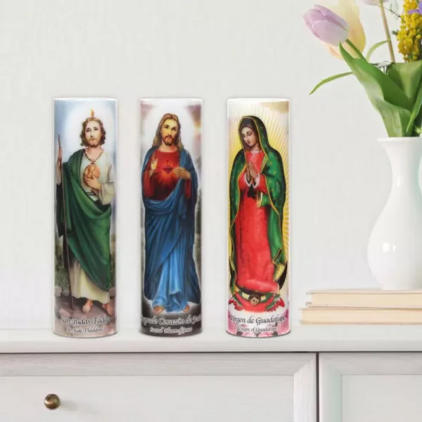 Stonebriar Collection 8 in. Jesus LED Prayer Candle