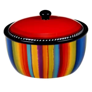 Certified International Sierra 8.25 in. Multicolored Bean Pot