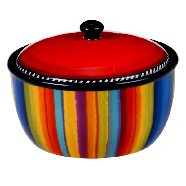 Certified International Sierra 8.25 in. Multicolored Bean Pot