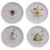 Certified International Bee Sweet 4-Piece Seasonal Multicolored Earthenware 8.5 in. Salad Plate Set (Service for 4)