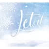 My Door Decor 7 ft. x 8 ft. Let It Snow-Christmas Garage Door Decor Mural for Split Car Garage