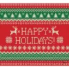 My Door Decor 7 ft. x 8 ft. Ugly Christmas Sweater Happy Holidays-Christmas Garage Door Decor Mural for Single Car Garage