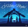 My Door Decor 7 ft. x 8 ft. Nativity Scene O'Holy Night-Christmas Garage Door Decor Mural for Single Car Garage