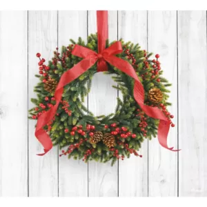 My Door Decor 7 ft. x 8 ft. Christmas Wreath-Christmas Garage Door Decor Mural for Single Car Garage