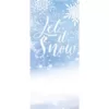 My Door Decor 36 in. x 80 in. Let It Snow-Christmas Front Door Decor Mural