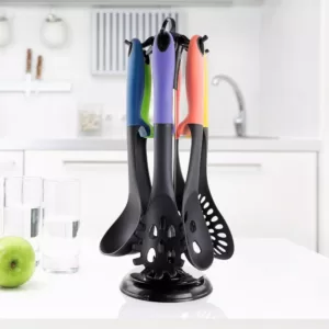 MegaChef Assorted Color Nylon Cooking Utensils (Set of 7)